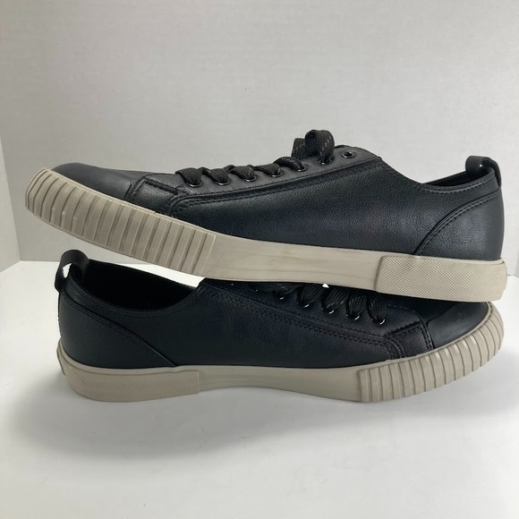 Levi's Leather Sneaker Men's Size 11 Anakin NL Bk Synthetic Black Rubber Sole - Picture 12 of 14